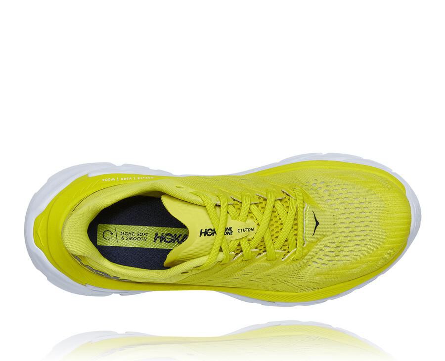 Hoka One One Running Shoes Mens Fluorescence - Clifton Edge - 84031AUEG